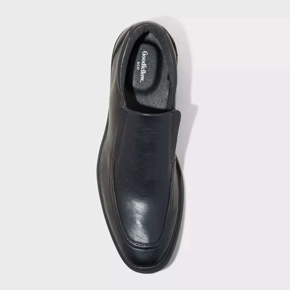 Men's Toby Slip-On Dress Loafers by Goodfellow & Co Black Size 9 New With Tags